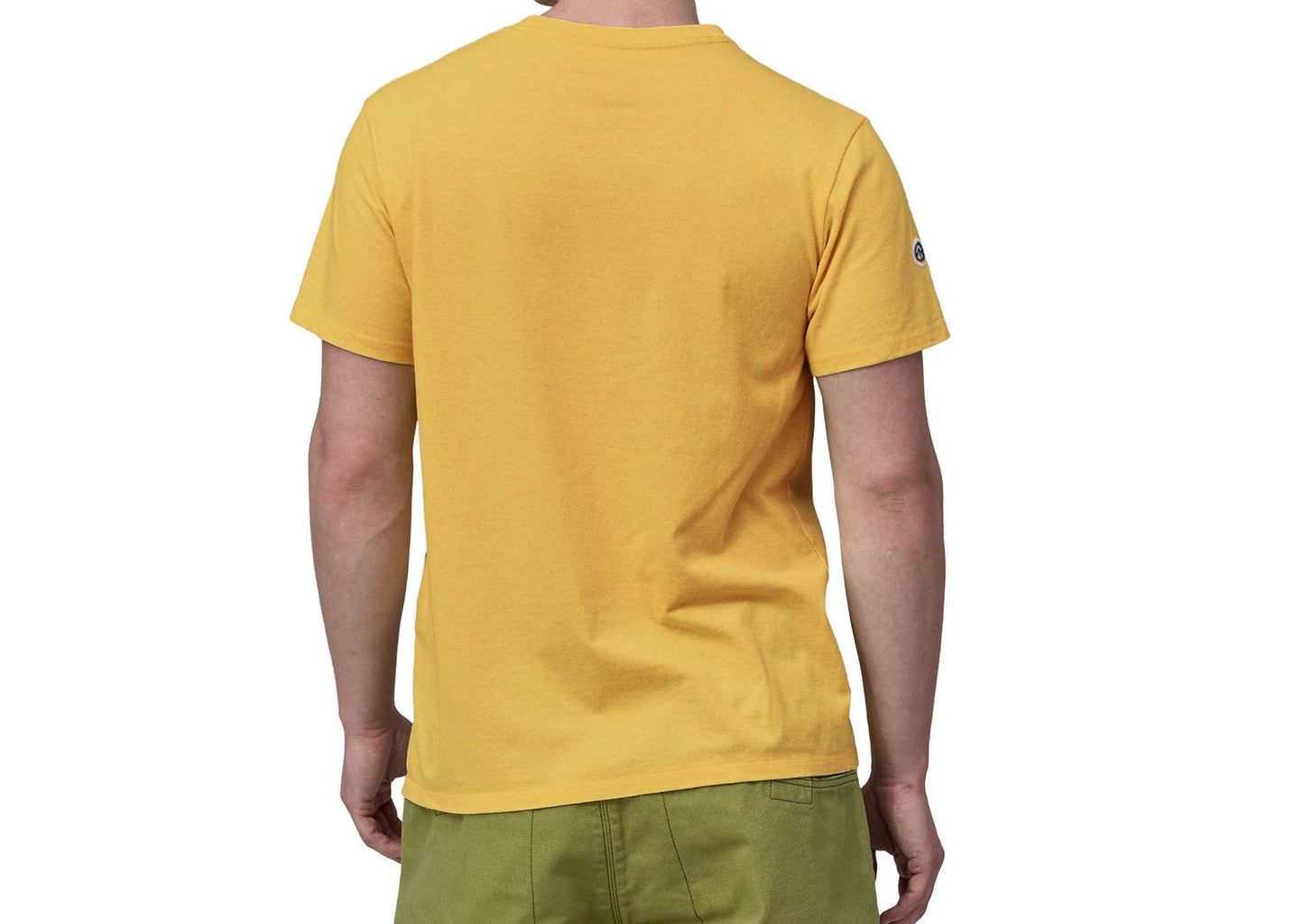 T-shirt en matières recyclées | Jaune "fitz roy icon responsibili-tee milled yellow"