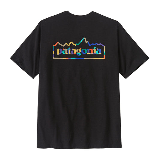 T-shirt imprimé en matières recyclées | Noir "unity fitz responsibili-tee ink black"