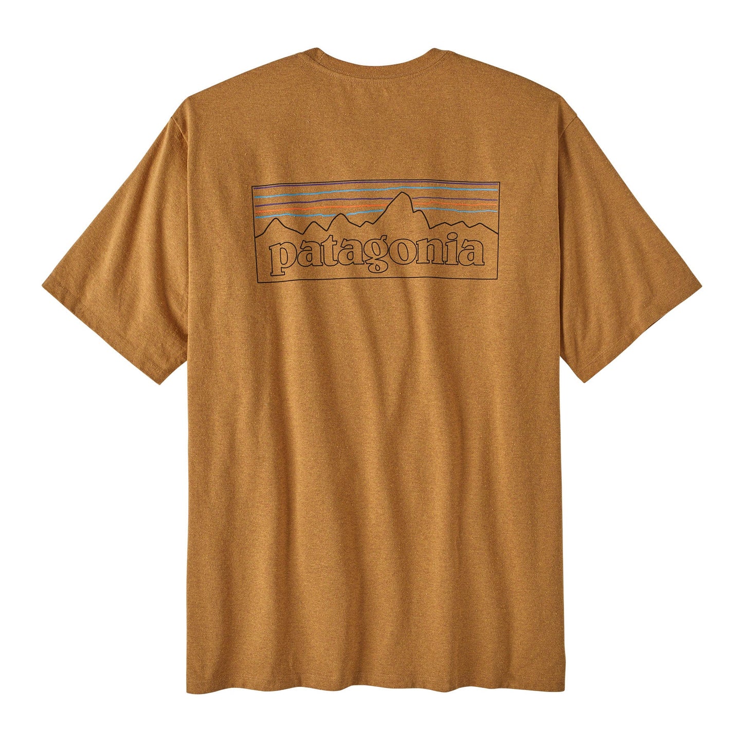 T-shirt imprimé en matières recyclées | Marron "p-6 logo responsibili-tee golden caramel"