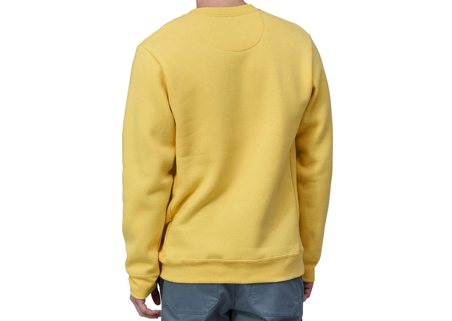Sweat en matières recyclées | Jaune "fitz roy icon uprisal crew milled yellow"