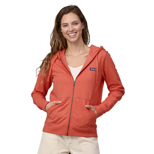 Sweat à capuche en coton en conversion | Corail "ahnya full-zip hoody coho coral"