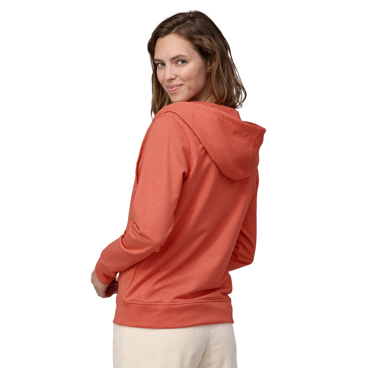 Sweat à capuche en coton en conversion | Corail "ahnya full-zip hoody coho coral"