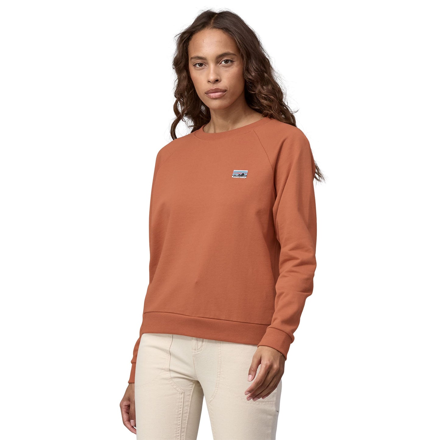 Sweat en coton bio | Marron orangé "regenerative essential top sienna clay"