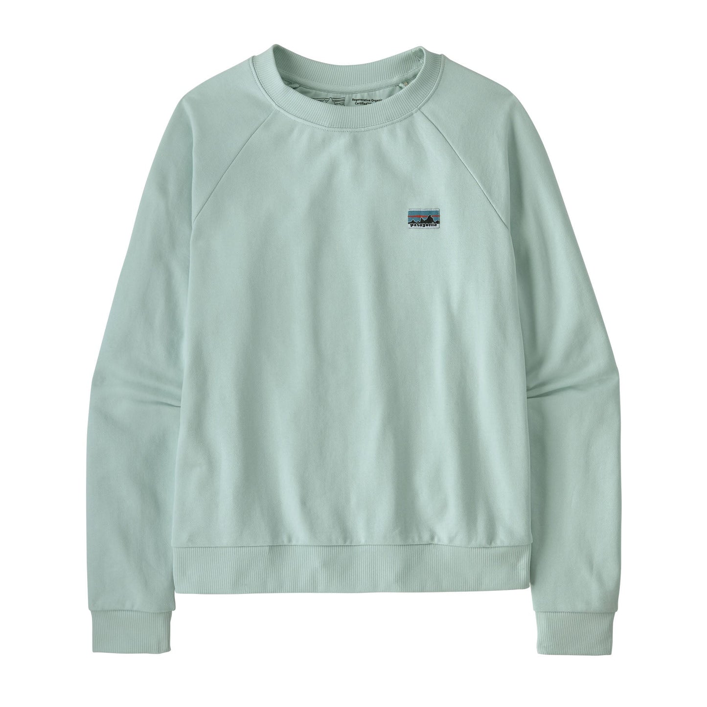 Sweat en coton bio | bleu "regenerative essential wispy green"
