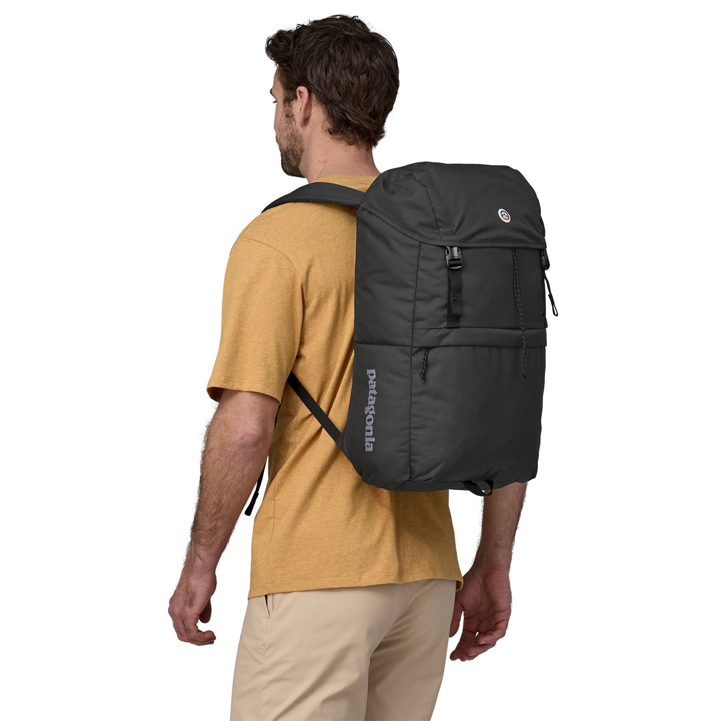 Sac à dos 28L en matière recyclée | Noir "fieldsmith lid pack black"