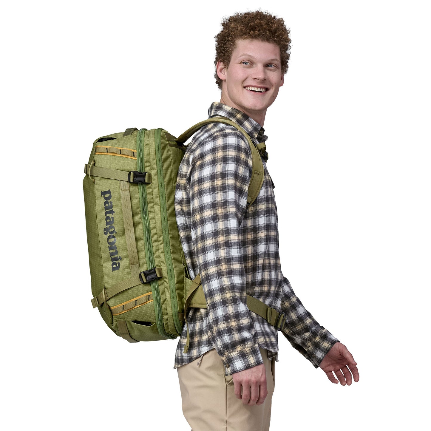 Sac de voyage fonctionnel 45L en matière recyclée | Vert "black hole mlc buckhorn green"