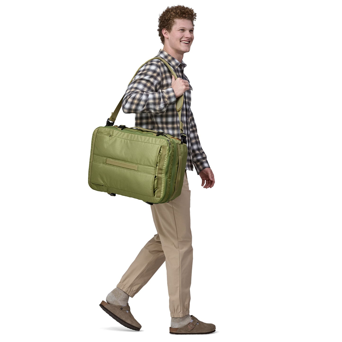 Sac de voyage fonctionnel 45L en matière recyclée | Vert "black hole mlc buckhorn green"