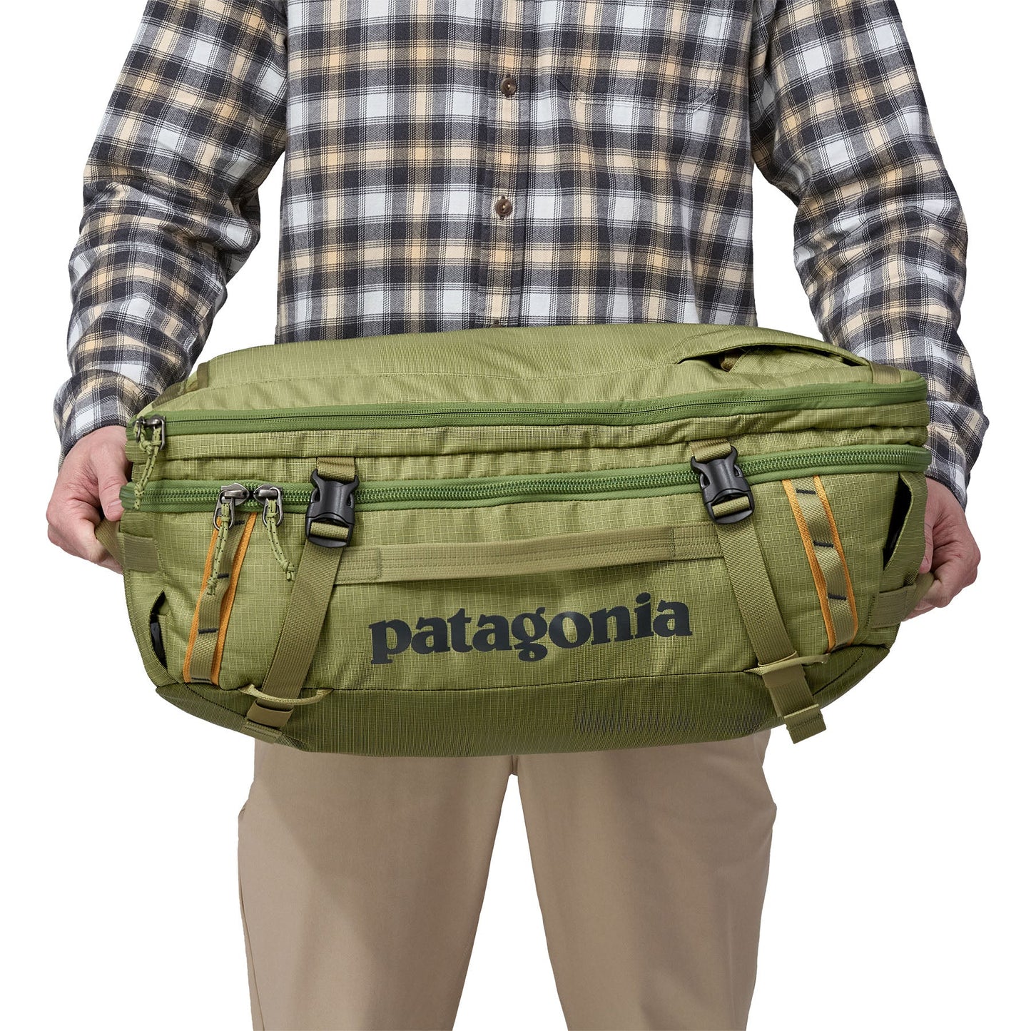 Sac de voyage fonctionnel 45L en matière recyclée | Vert "black hole mlc buckhorn green"