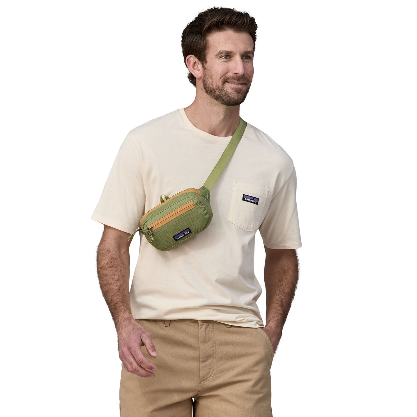 Banane en matière recyclée | vert "ultralight mini hip buckhorn green"
