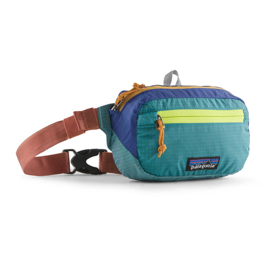 Banane en matière recyclée | multicolore "ultralight mini hip patchwork subtidal blue"