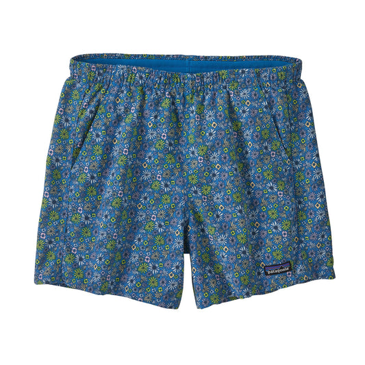 Short léger en matière recyclée | Motifs floraux "baggies shorts 5 in floral fun vessel blue"