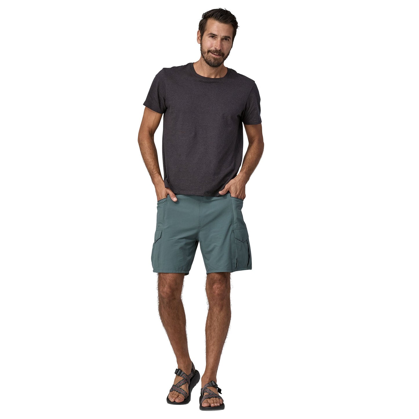 Short en matière recyclée | Vert "outdoor everyday shorts nouveau green"