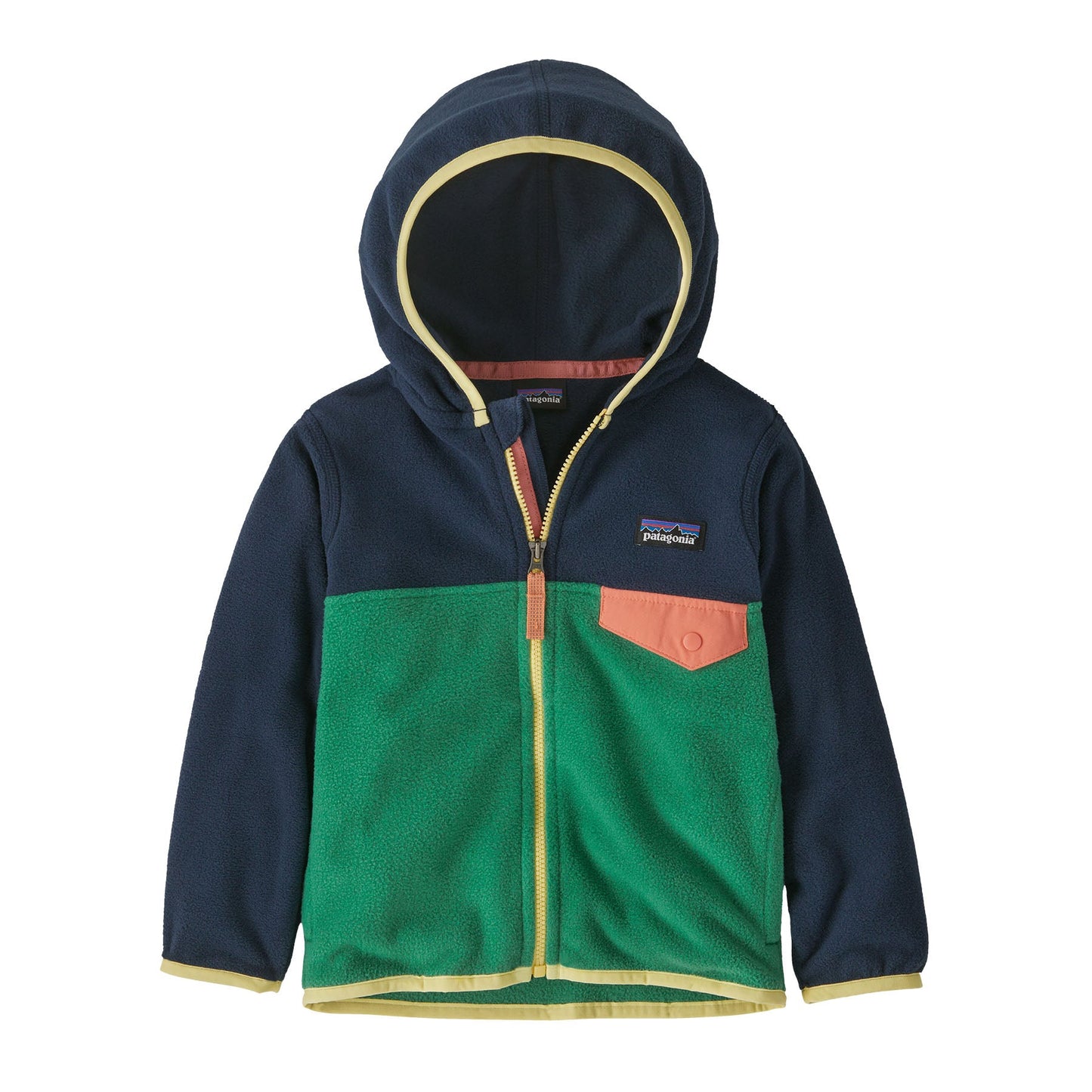 Veste polaire en polyester recyclé | multicolore "baby micro d snap-t jkt gather green"