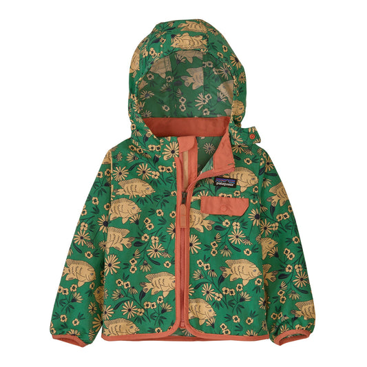 Veste coupe-vent en nylon recyclé | vert "baby baggies jkt los garibaldi gather green"