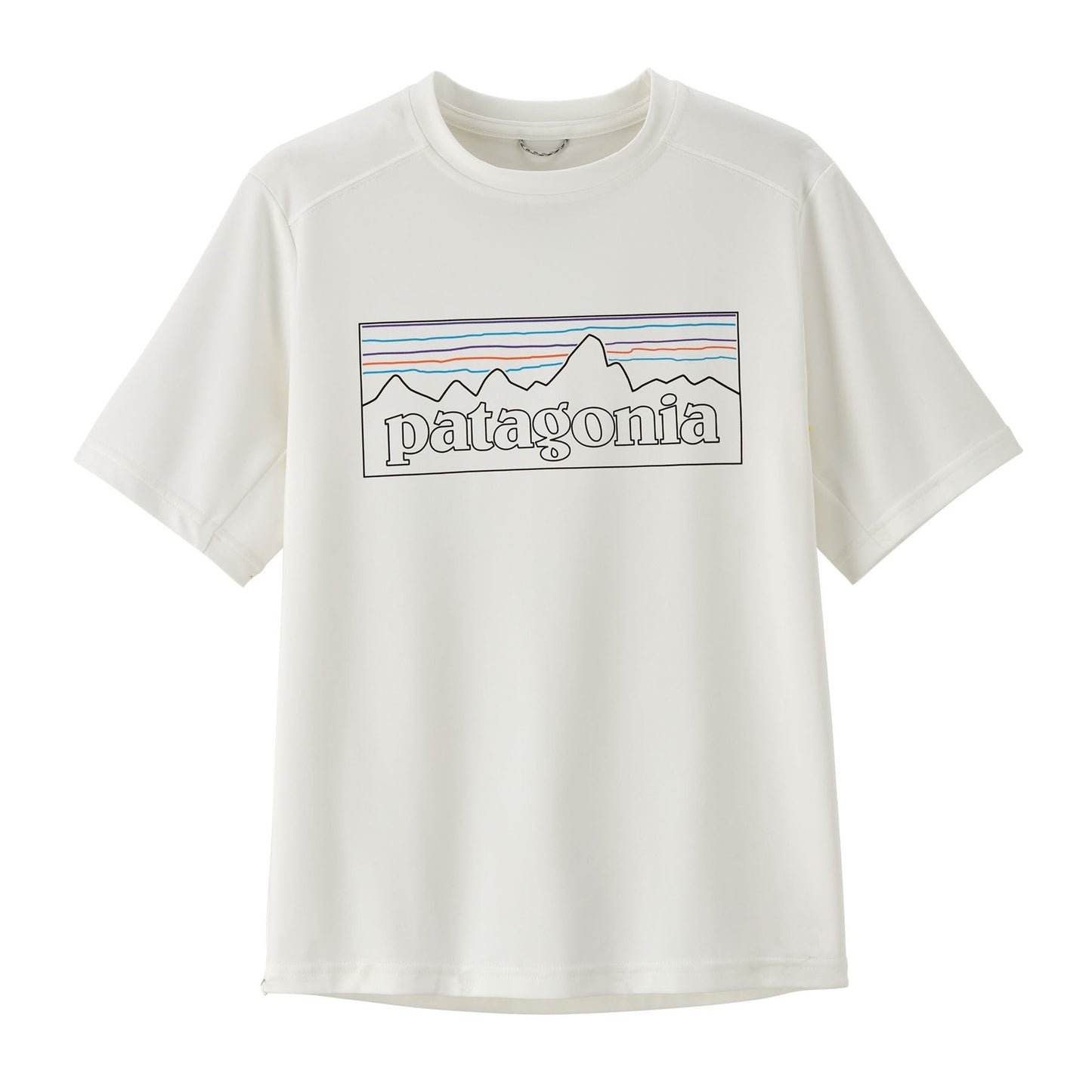 T-shirt imprimé en polyester recyclé | blanc "k's cap sw t-shirt - p-6 outline: white powt"