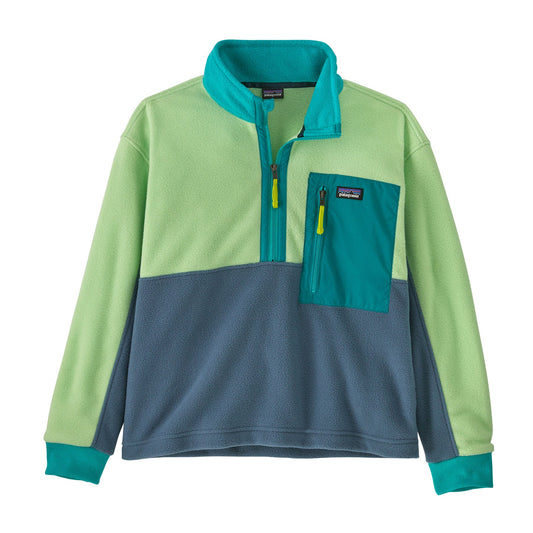 Polaire zippée en matière recyclée | Multicolore "microdini 1/2 zip p/o utility blue"