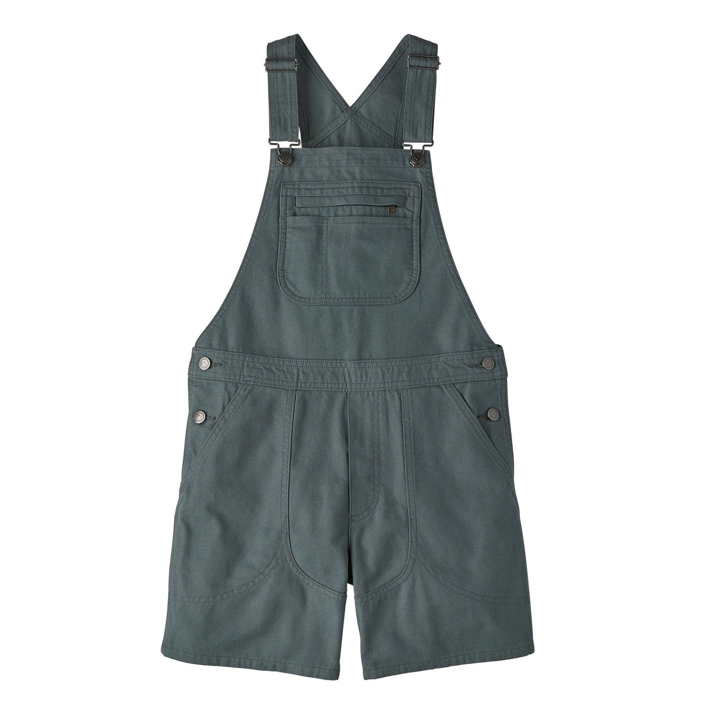 Salopette short en coton bio | Vert "stand up overalls nouveau green"