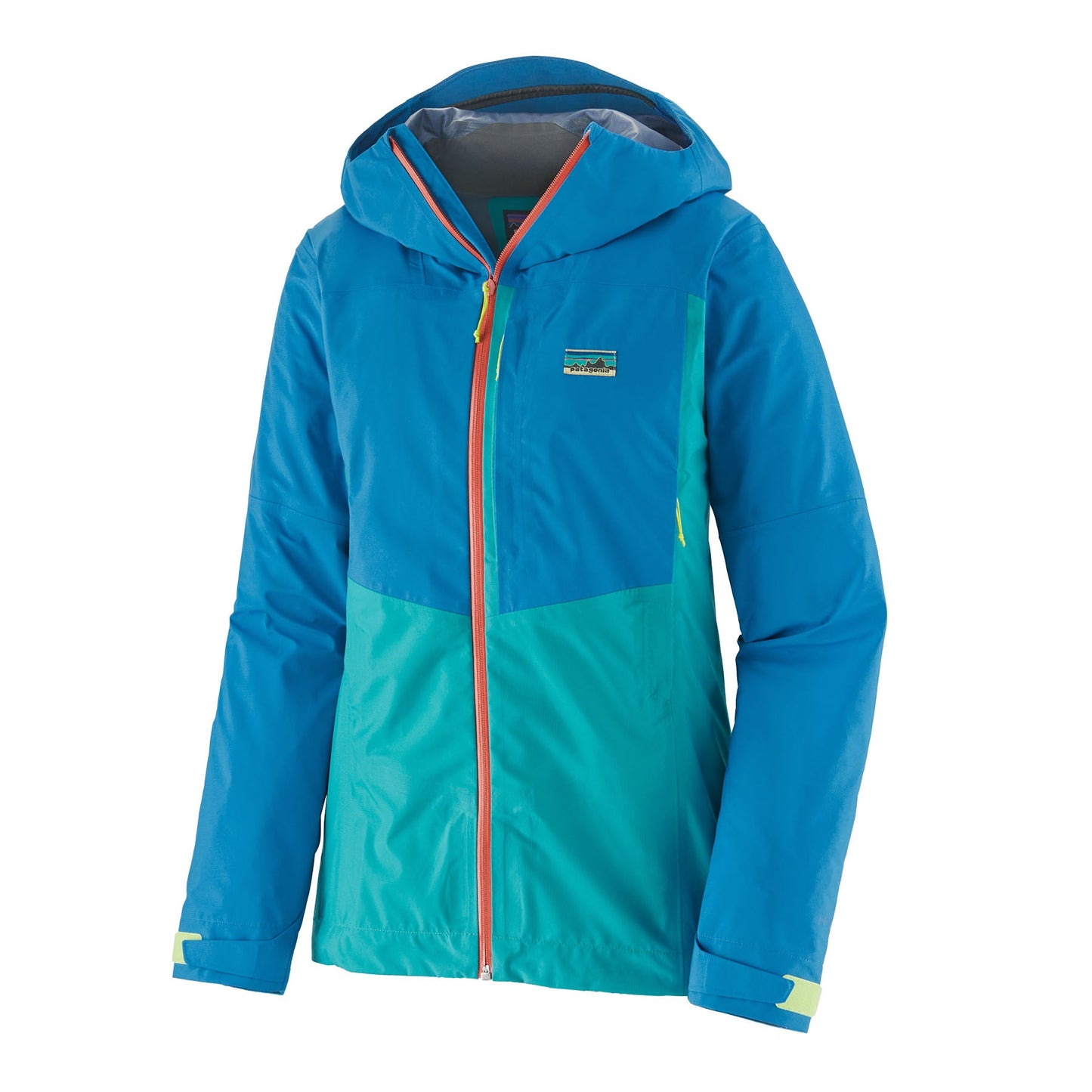 Veste imperméable en polyester recyclé | bleu "w's boulder fork rain jkt subtidal blue"