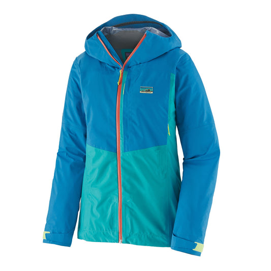 Veste imperméable en polyester recyclé | bleu "w's boulder fork rain jkt subtidal blue"