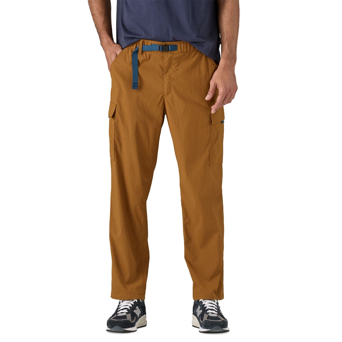 Pantalon cargo droit en nylon recyclé | marron "outdoor everyday pants - shelter brown"