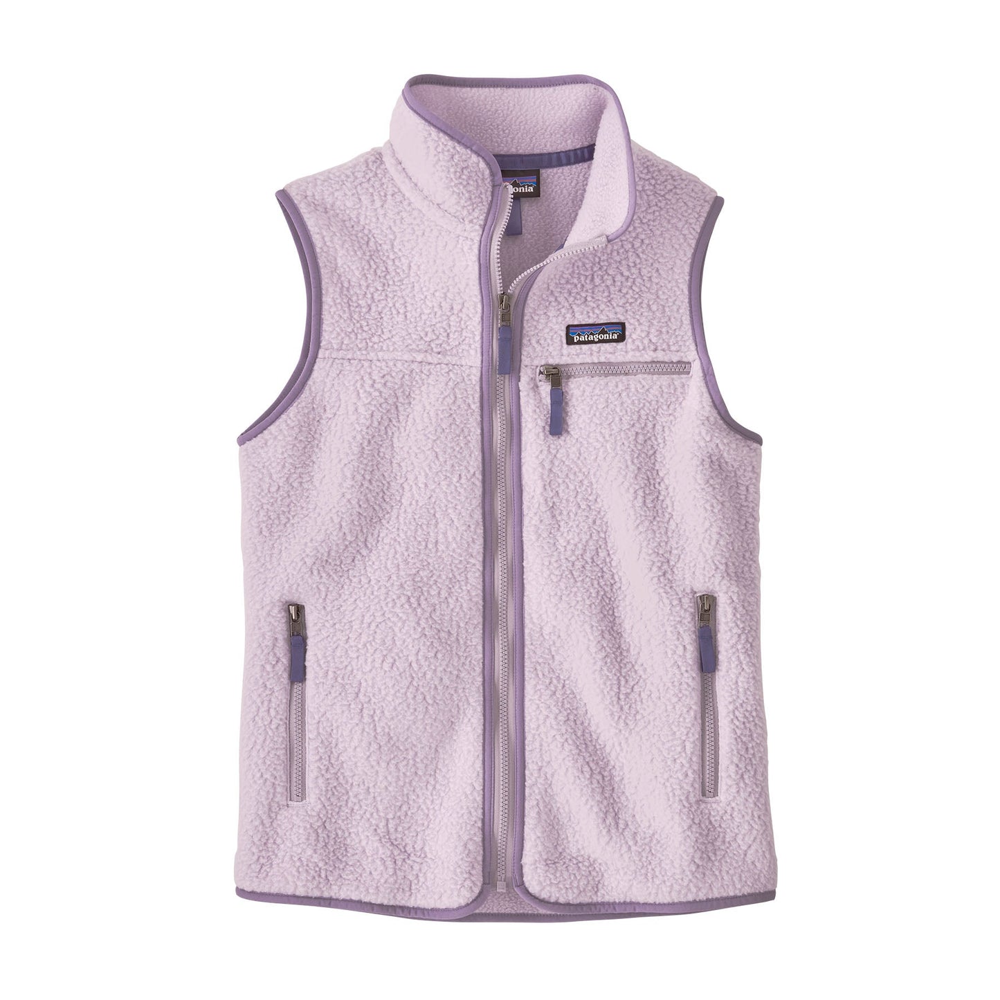 Veste sans manches en matière recyclée | violet "w's retro pile vest - foxglove purple"