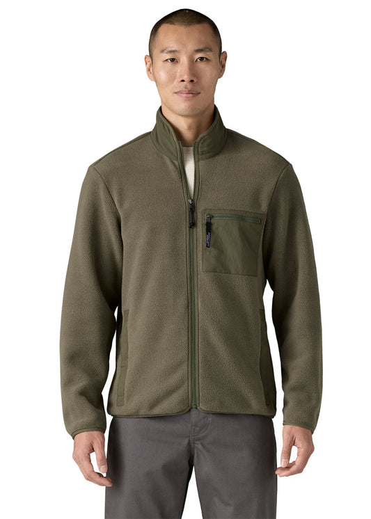 Veste polaire en matières recyclées | vert "synch jkt - basin green"