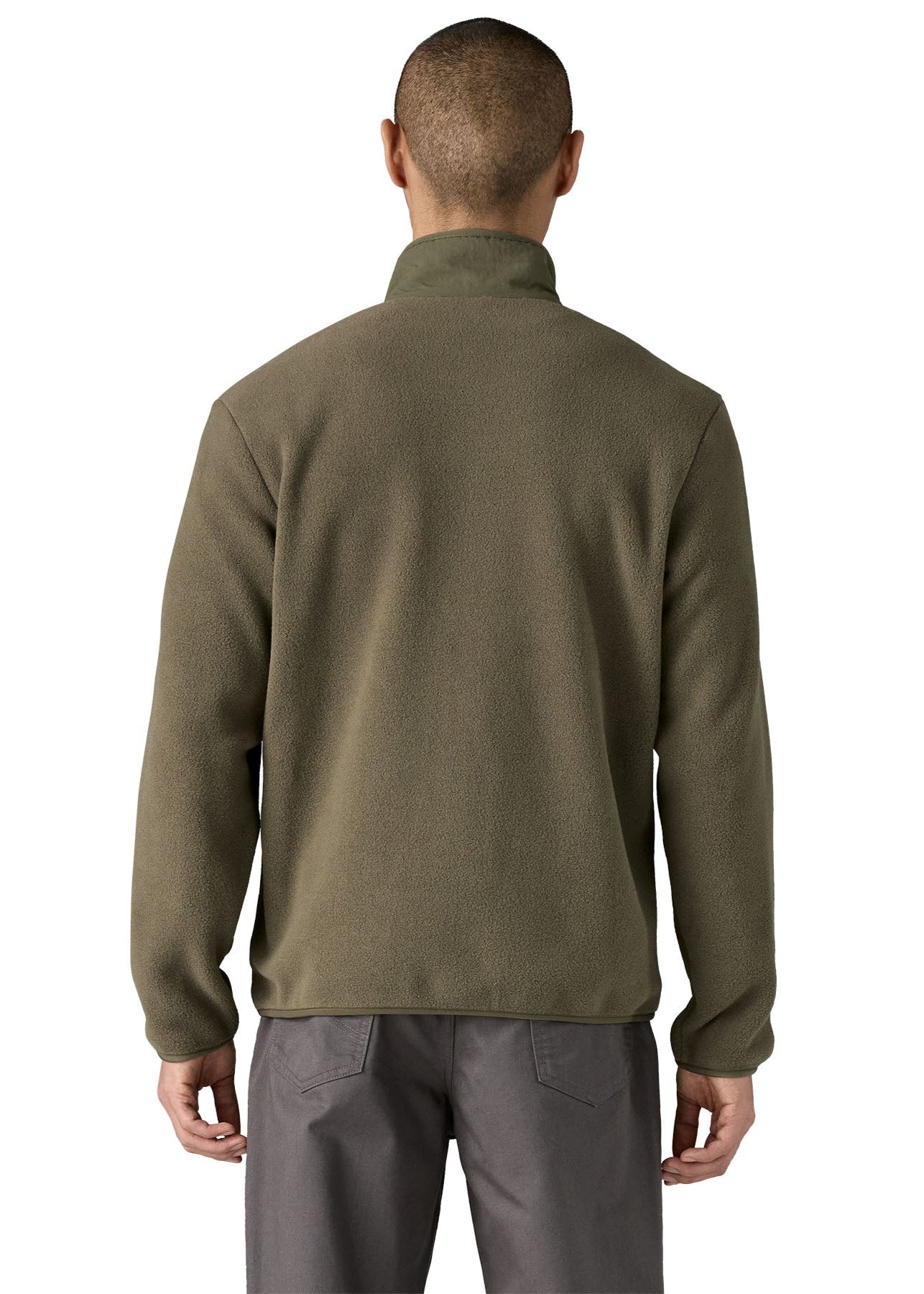 Veste polaire en matières recyclées | vert "synch jkt - basin green"