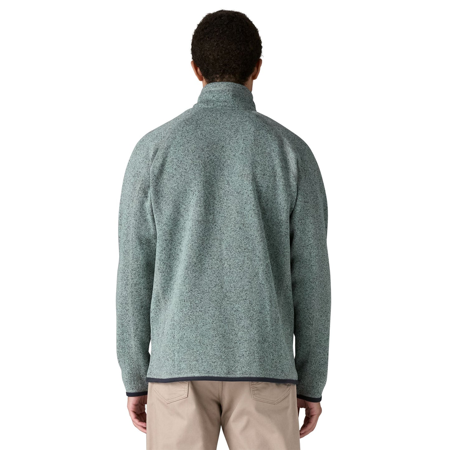 Veste polaire zippée en polyester recyclé | bleu "m's better sweater jkt - thermal blue"