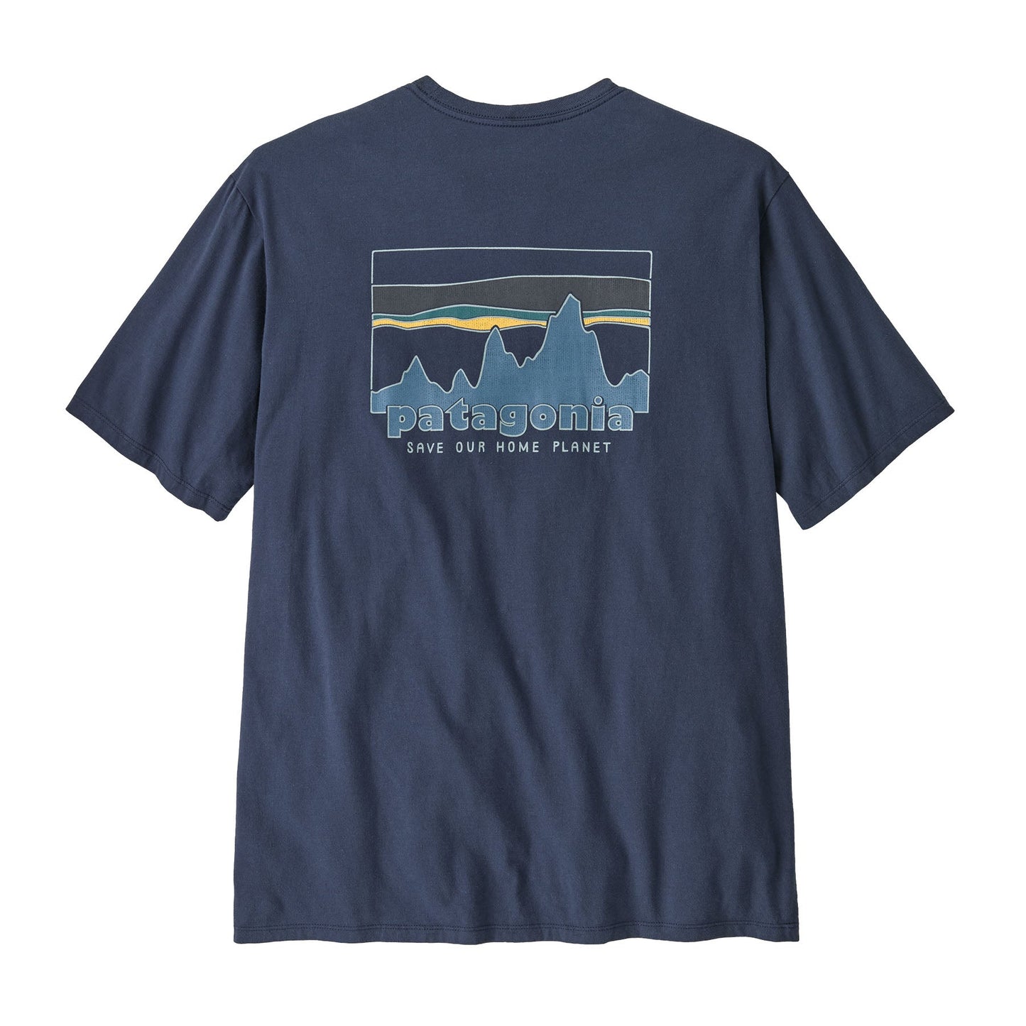 T-shirt en coton bio | marine "73 skyline organic t-shirt - new navy"