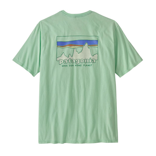 T-shirt en coton bio | vert "73 skyline organic t-shirt - rinsed green"