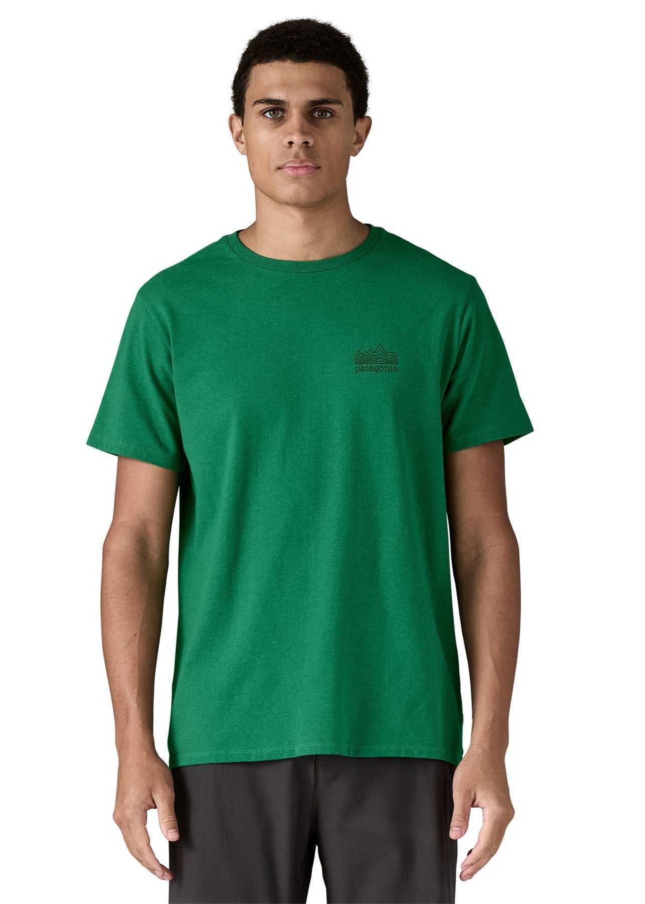 T-shirt imprimé en matières recyclées | vert "strataspire responsibili-tee - heartleaf green"