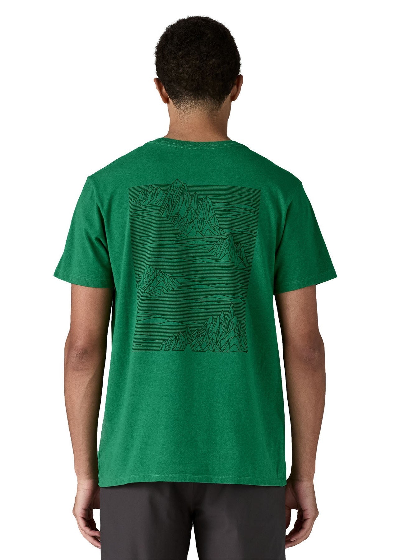 T-shirt imprimé en matières recyclées | vert "strataspire responsibili-tee - heartleaf green"