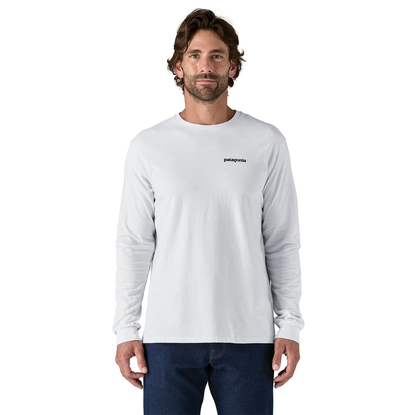 t-shirt en matières recyclées | blanc "p-6 logo responsibili-tee - white"