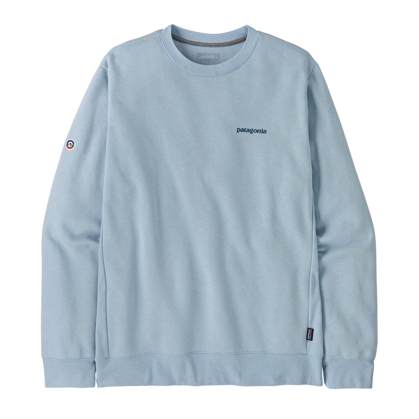 Sweat en matières recyclées | bleu "fitz roy icon uprisal crew sweatshirt - fleck blue"