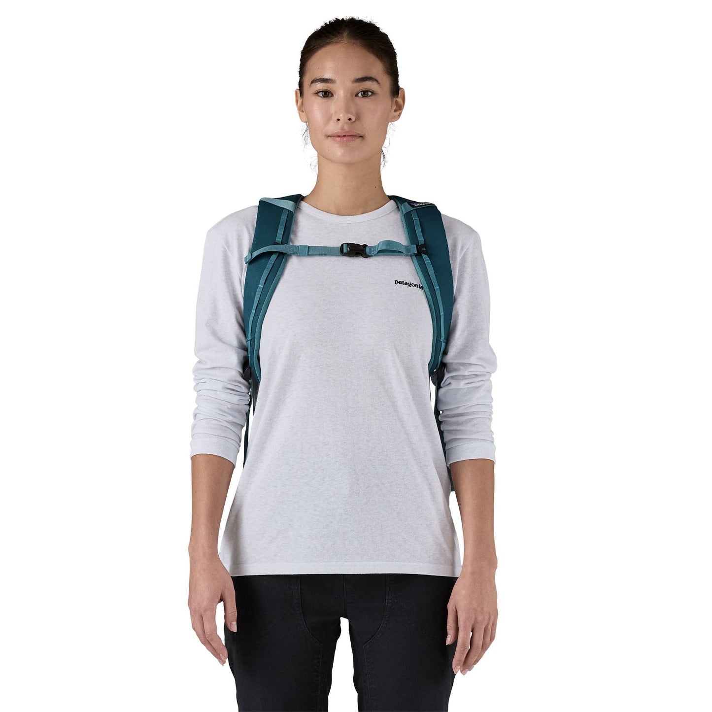 Sac à dos en matière recyclée | turquoise "black hole pack 25l - tidal teal"