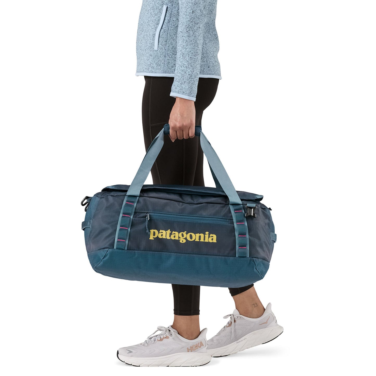Sac de voyage en matière recyclée | bleu "black hole duffel 40l - tidal teal"
