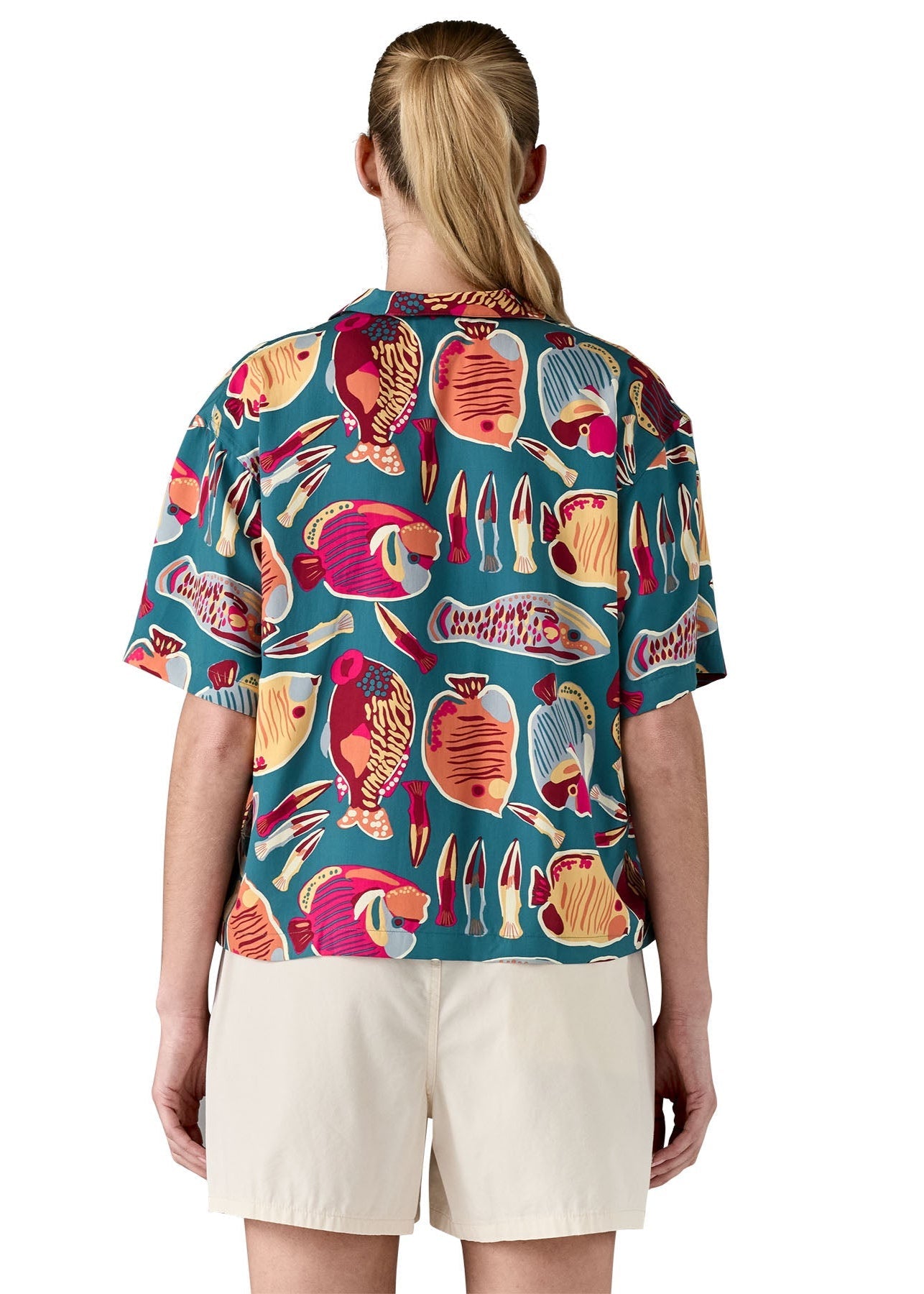 Chemise en tencel® (procédé Lyocell) | bleu "W's tidal threads shirt - wrasse: wetland blue"