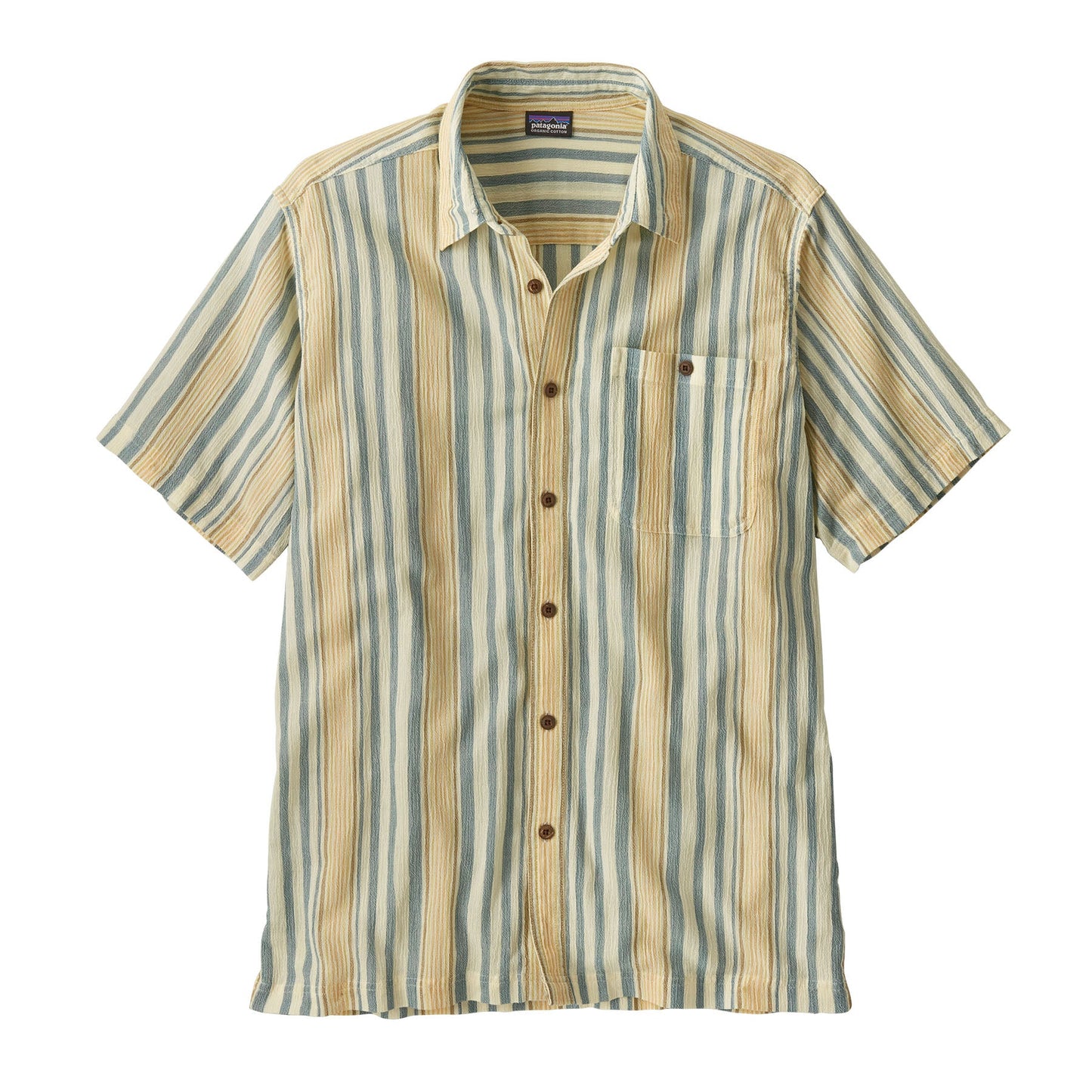 Chemise en coton bio | rayé "sunkissed: buttercup yellow"