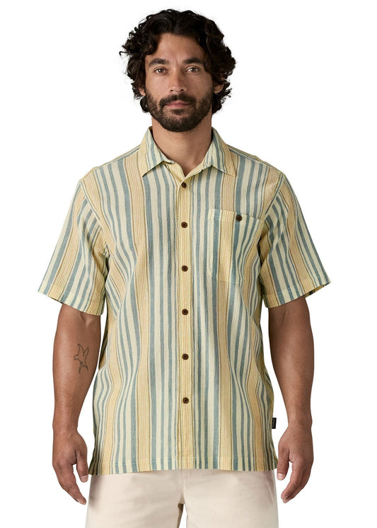 Chemise en coton bio | rayé "sunkissed: buttercup yellow"