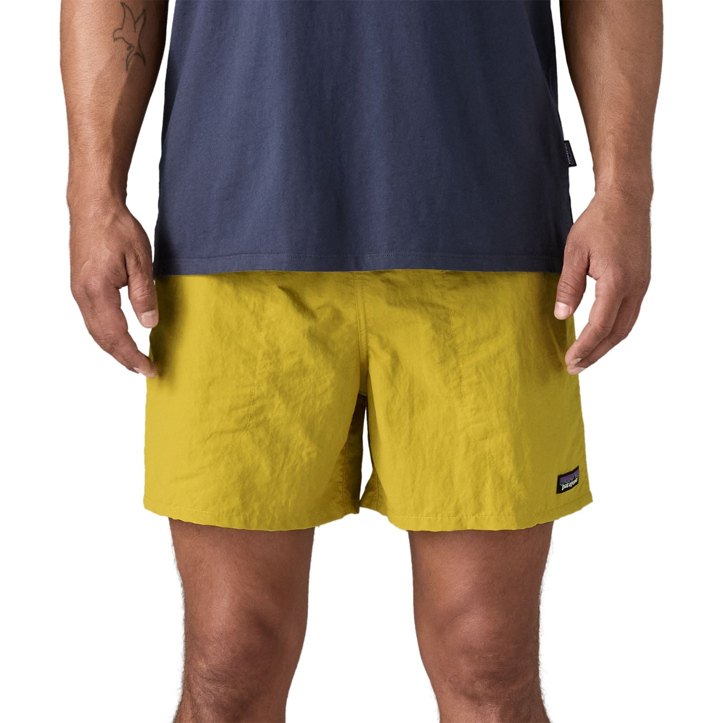 Short en matière recyclée | jaune "m's baggies shorts - 5 in. - bundle green"