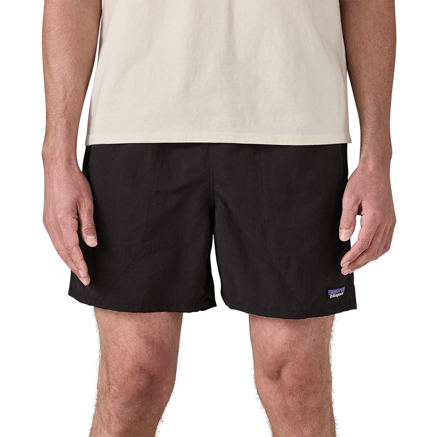 Short léger en matière recyclée | noir "baggies shorts - 5 in. - black w/black"