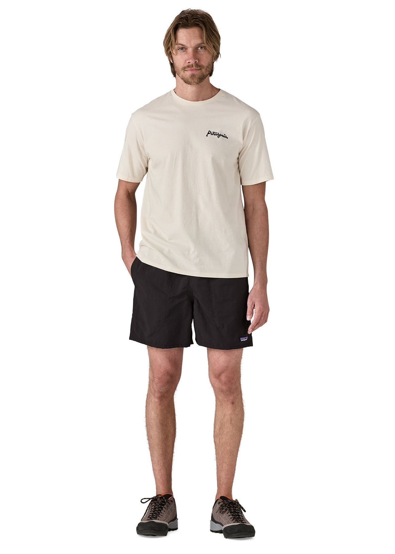Short léger en matière recyclée | noir "baggies shorts - 5 in. - black w/black"