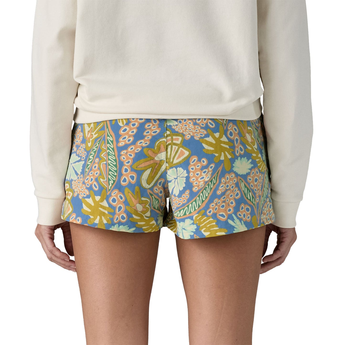 Short léger en matières recyclées | multicolore "barely baggies shorts 2 1/2 in. - flourish: abundant blue"