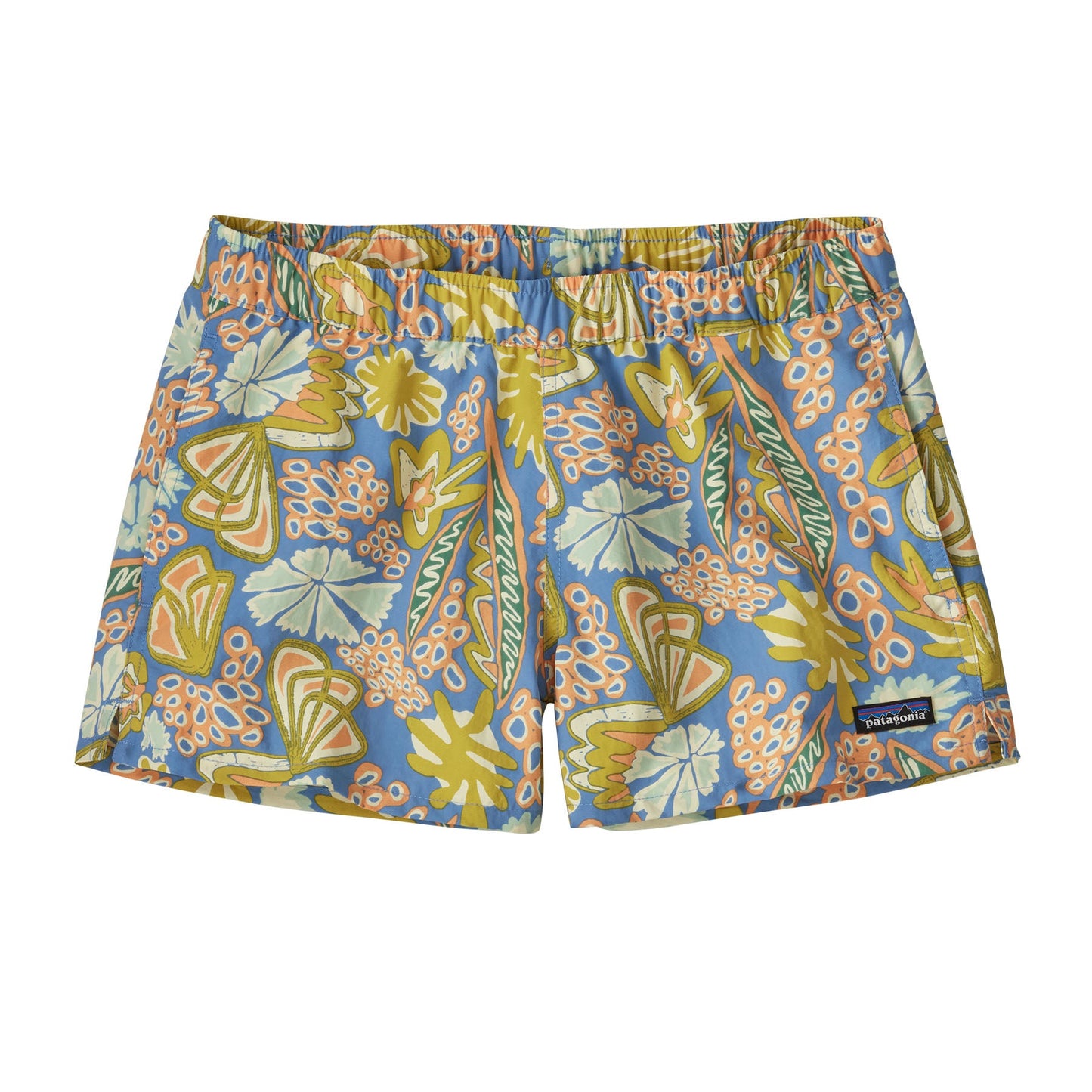 Short léger en matières recyclées | multicolore "barely baggies shorts 2 1/2 in. - flourish: abundant blue"