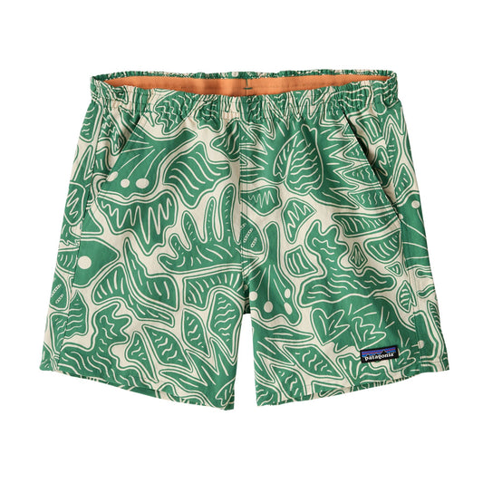 Short en polyester recyclé | vert "w's baggies shorts - 5 in. - bees and flowers: heartleaf green"
