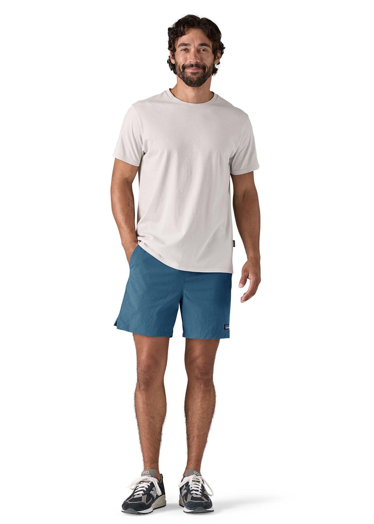 Short en nylon recyclé | bleu "M's baggies lights - 6 in. - still blue"