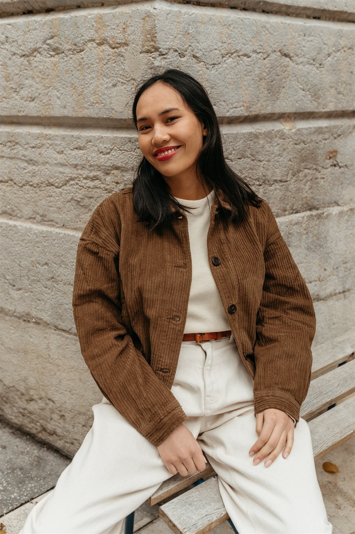 Veste camel velours en coton bio - Corduroy Jacket Toffe