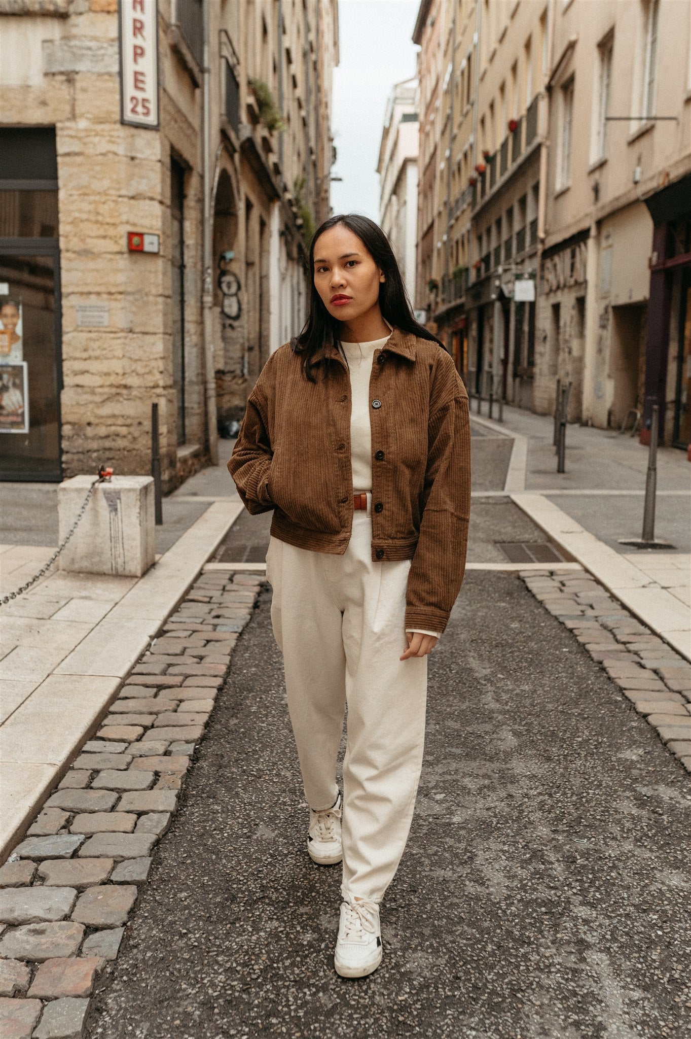 Veste camel velours en coton bio - Corduroy Jacket Toffe