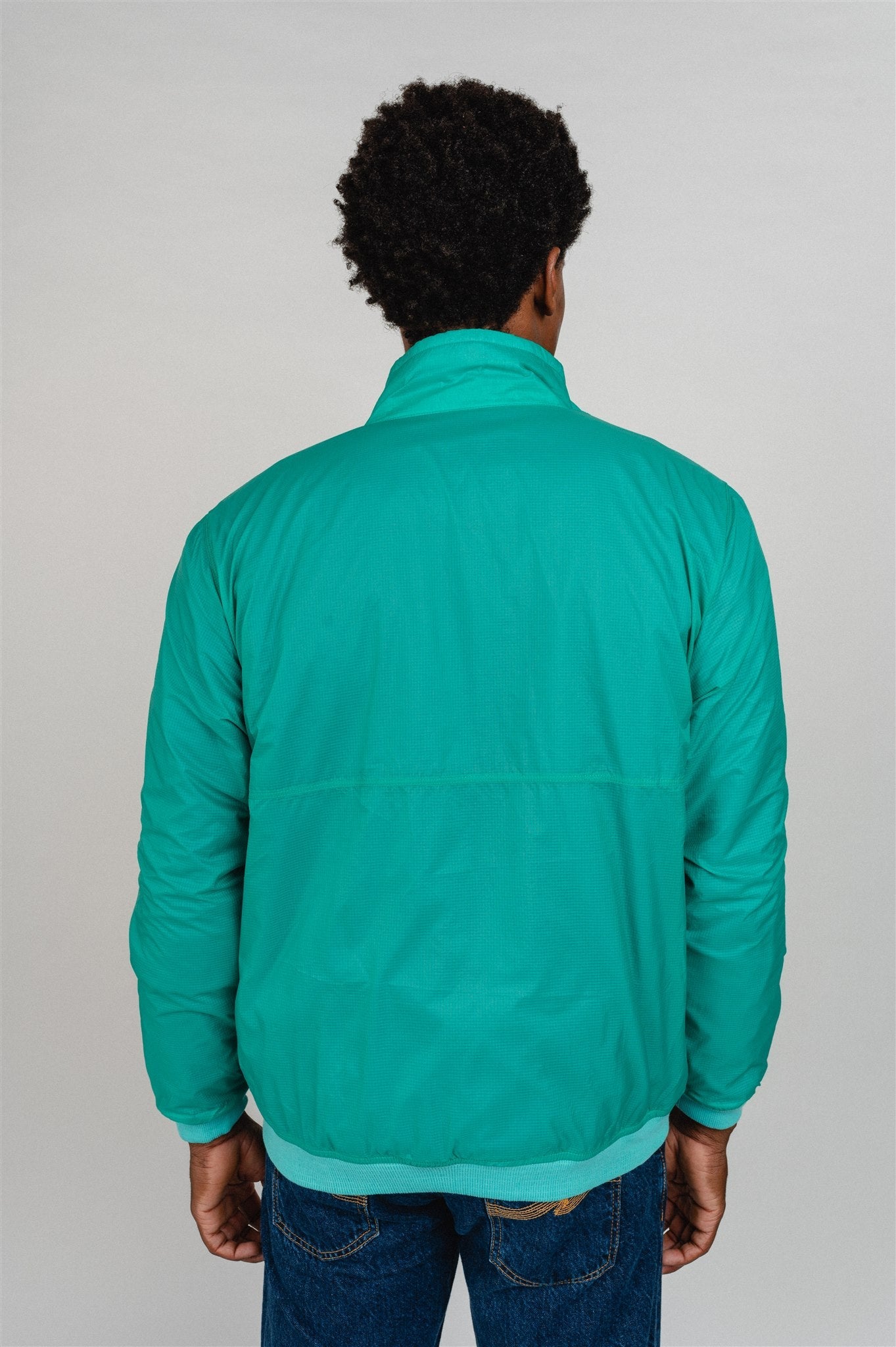 Veste coupe-vent réversible en recyclé | Bicolore "reversible shelled microdini fresh teal"