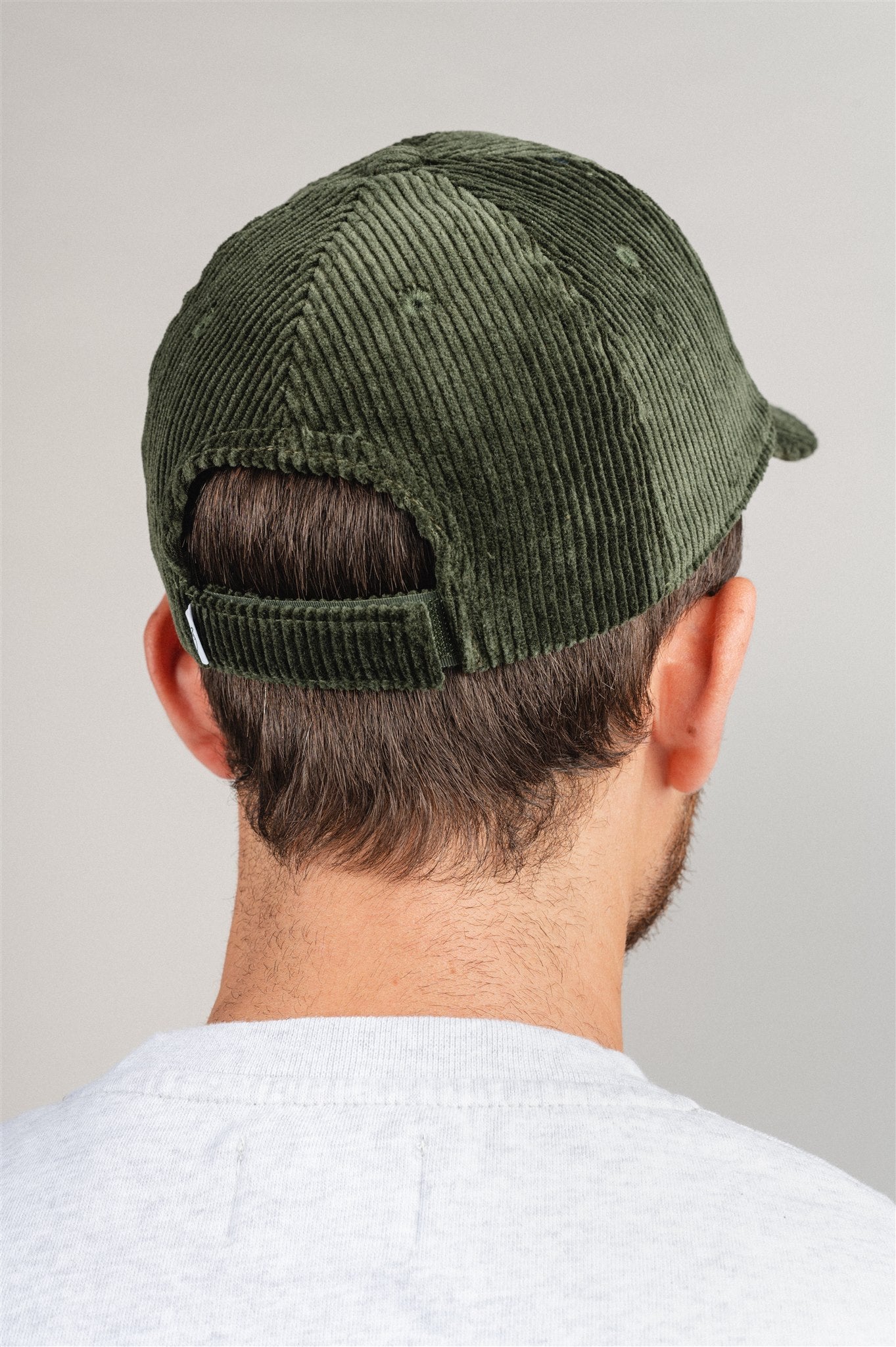 Casquette verte en velours de coton bio - Forrest Night